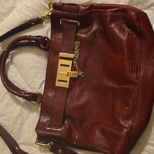 RED with GOLD TRIM HANDBAG